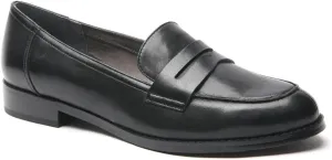 Ros Hommerson Women's Delta Penny Loafer,Black Leather,US 7.5 W