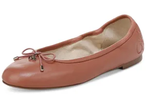 Rose Flexible Flats Rounded Felicia Sienna Wide On Toe Sam Limited supply Edelman Ballet Slip Full product lineup