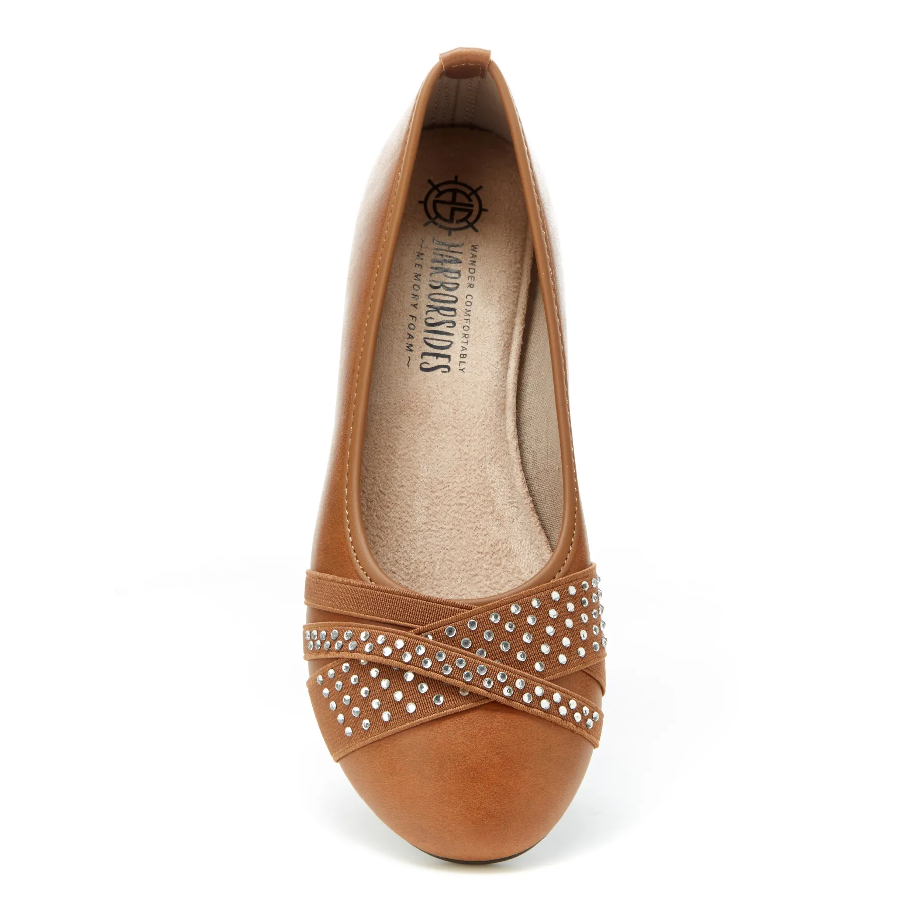 Round Toe Studded Ballet Flats (Anne)