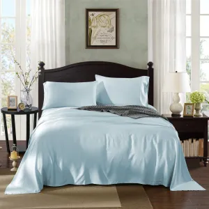 Royal Comfort 1000TC Rich Breathable Natural Bamboo Collection Sheets Set Chambray (Powder) Single
