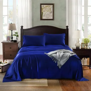 Royal Comfort 1000TC Rich Breathable Natural Bamboo Collection Sheets Set Indigo Mega Queen