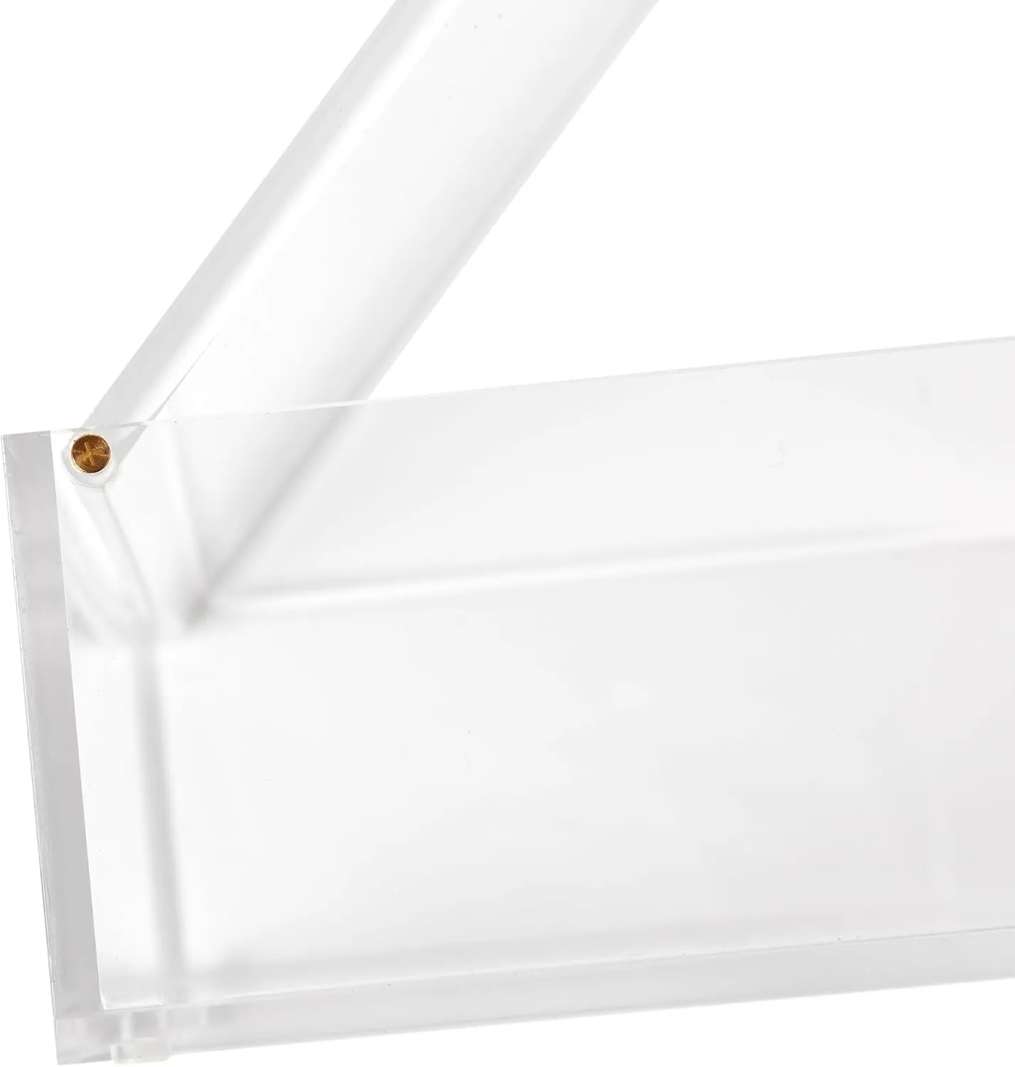 russell hazel Medium Acrylic Flip Box, 9.5” x 6.5”, Desktop Organization, Clear, 1 Count, 98147