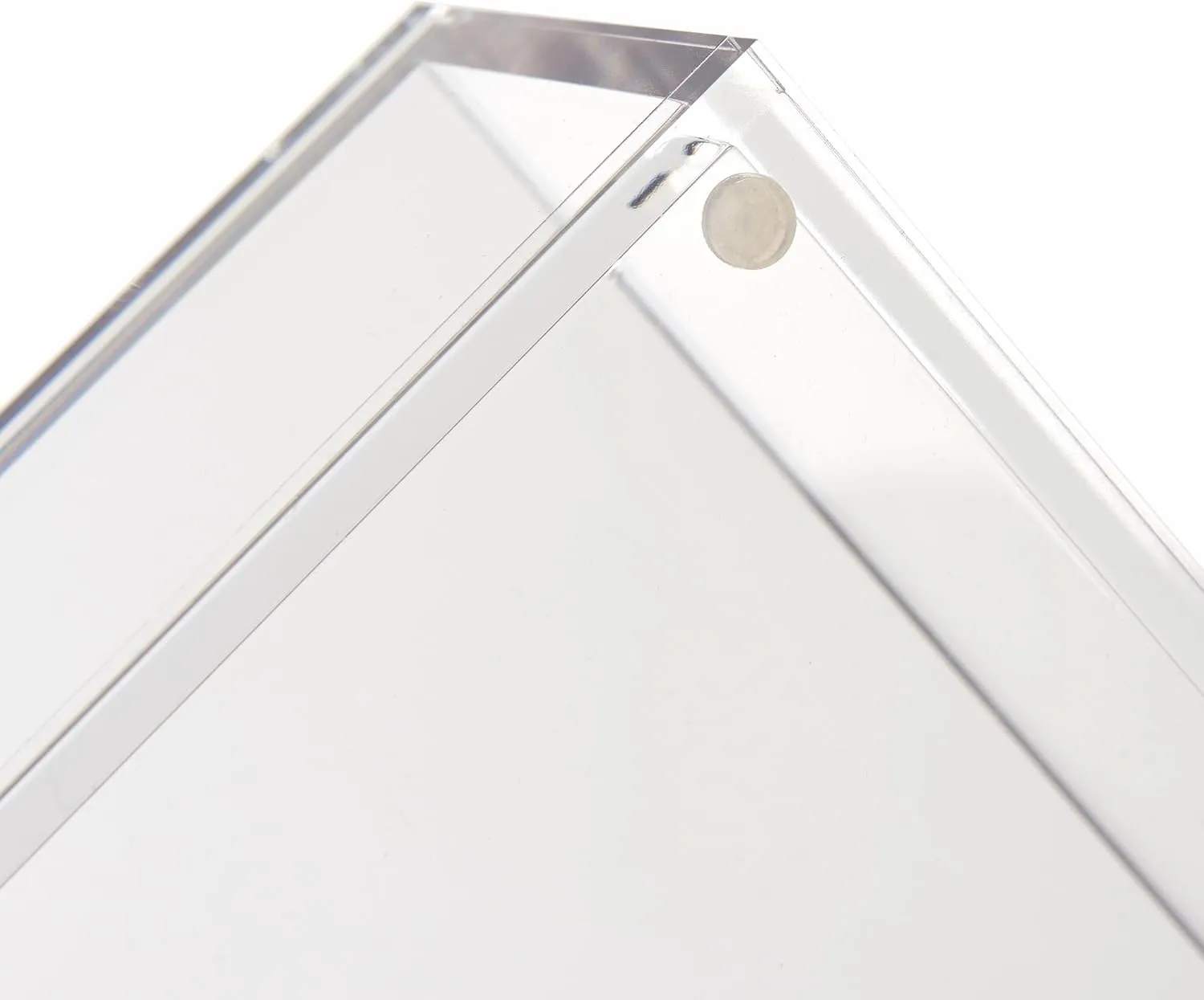 russell hazel Medium Acrylic Flip Box, 9.5” x 6.5”, Desktop Organization, Clear, 1 Count, 98147