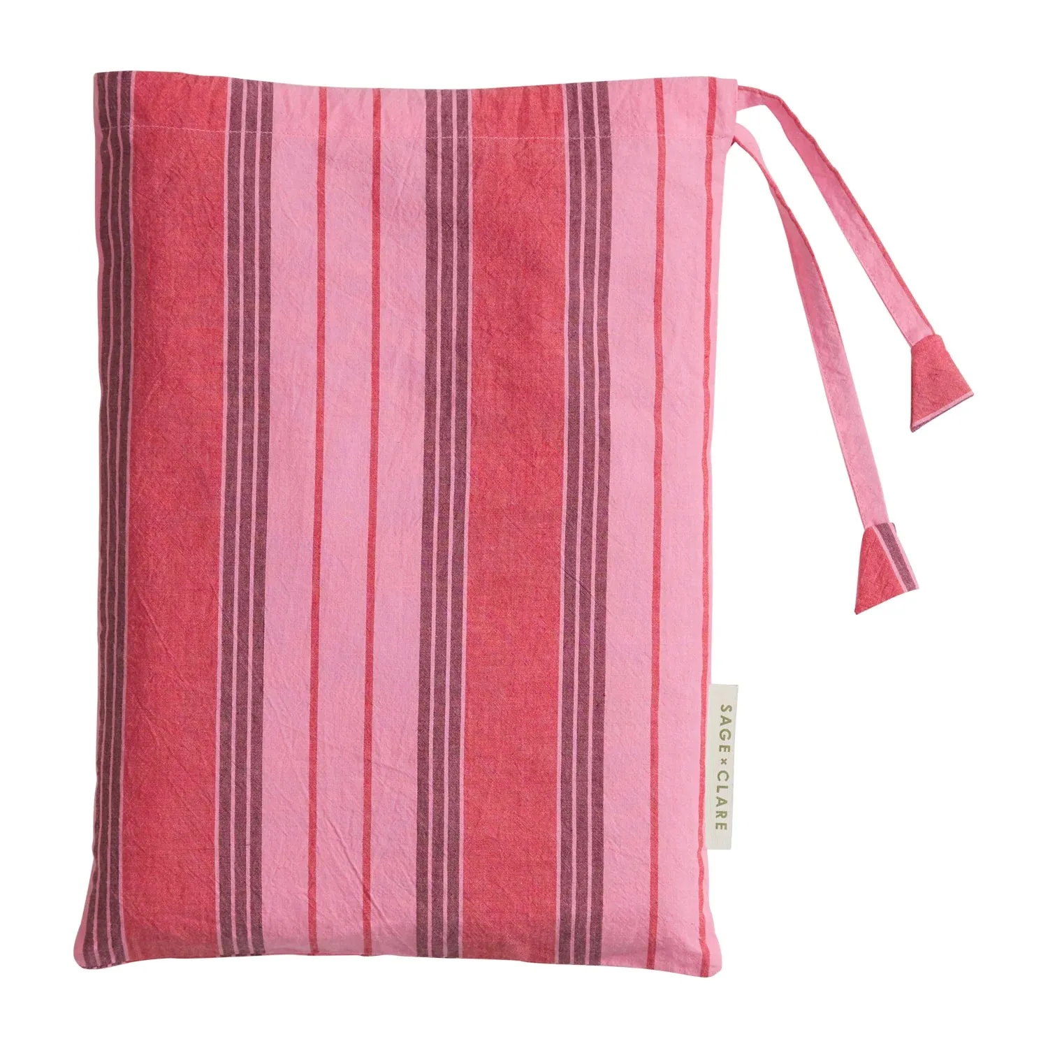 Sage x Claire Brigitte Cotton Fitted Sheets - Scarlet