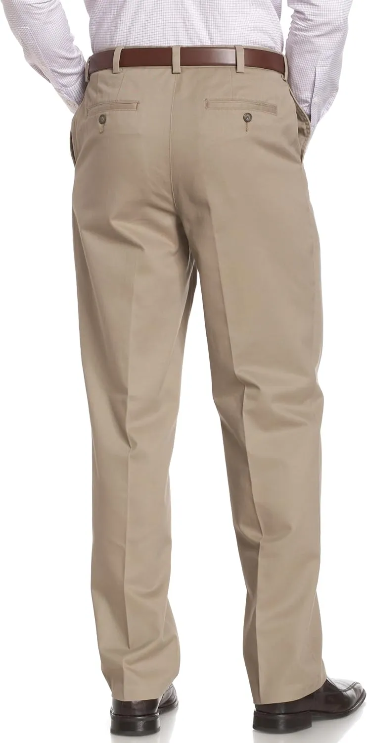 Savane Men's Flat Front Performance Chino Pant