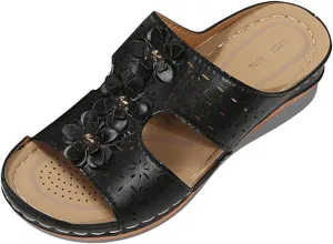 SBGMoSJ Womens Plantar Fasciitis Shoes Orthopedic Diabetic Walking Shoes Walking Sandals Women Red Sandals for Women Wedge Brown Leather Sandals Womens Block Heel Sandals