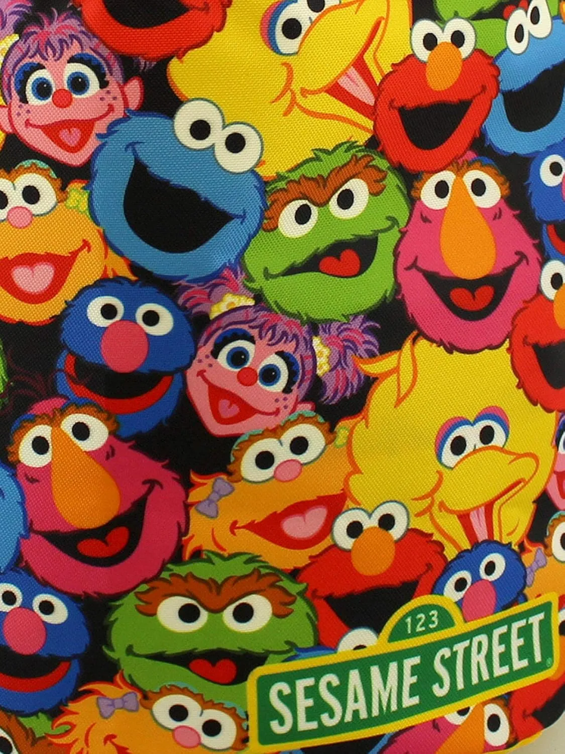 Sesame Street Elmo Boys Girls Collapsible Nylon Gift Basket Bucket Tote Bag