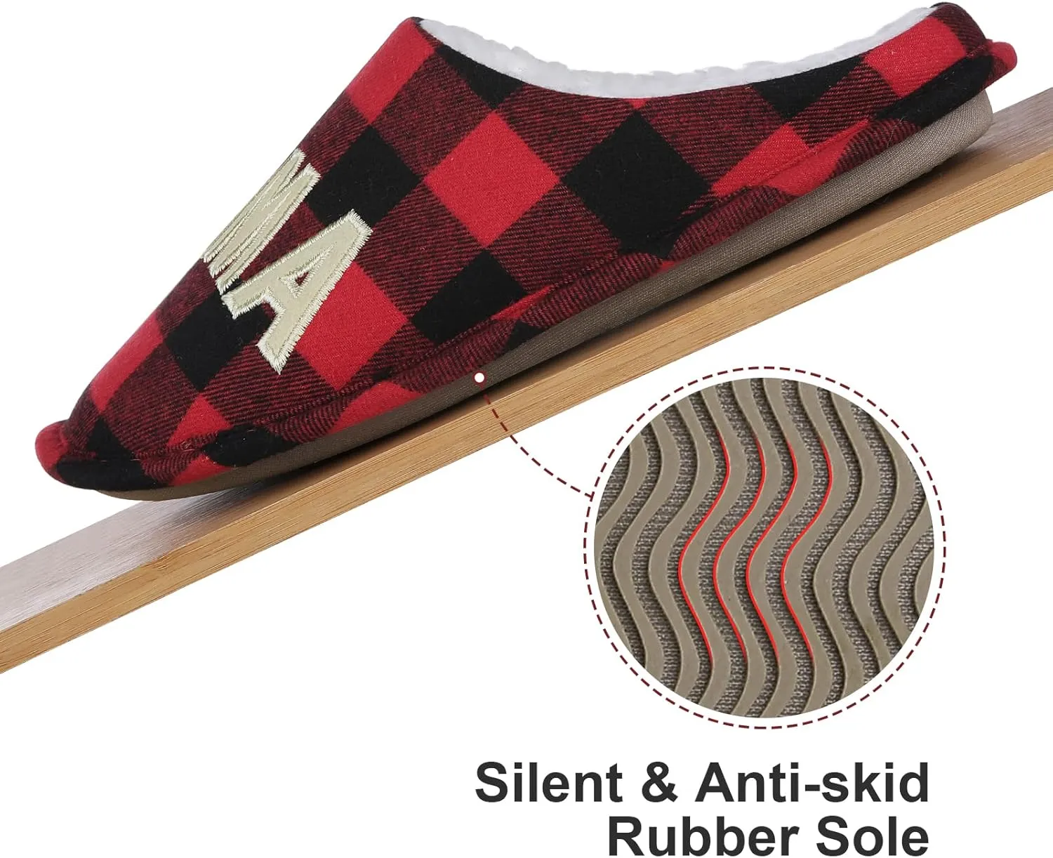 shevalues Best Mama Papa House Slippers for Mom and Dad from Daughter Son, Memory Foam Indoor Slippers for Women Men