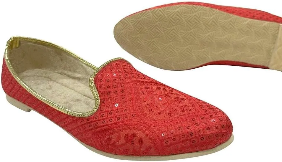 Shoe Bazar Punjabi Jutti for Men's Traditional Mojaris Shoes Cream Gold Wedding for Groom Indian Handmade Ethnic Jooti