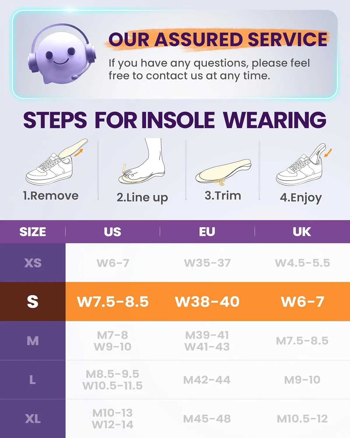 Shoe Cushions Inserts, QBK Flat Feet Insoles for Solving Heel Pain, Heel Spur, Back Pain, Achilles Tendonitis, Comfort S