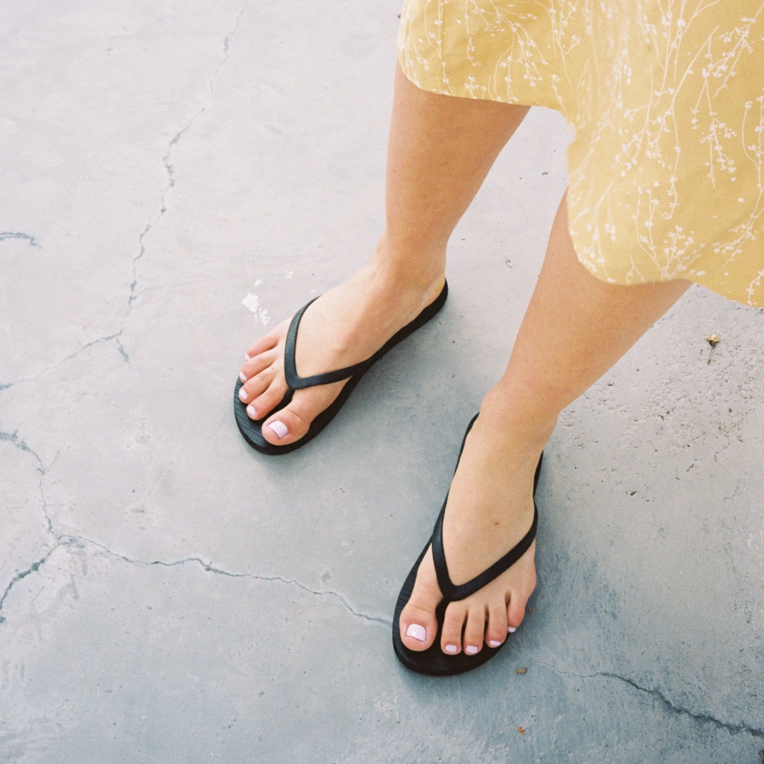 Slim Black Flip Flop