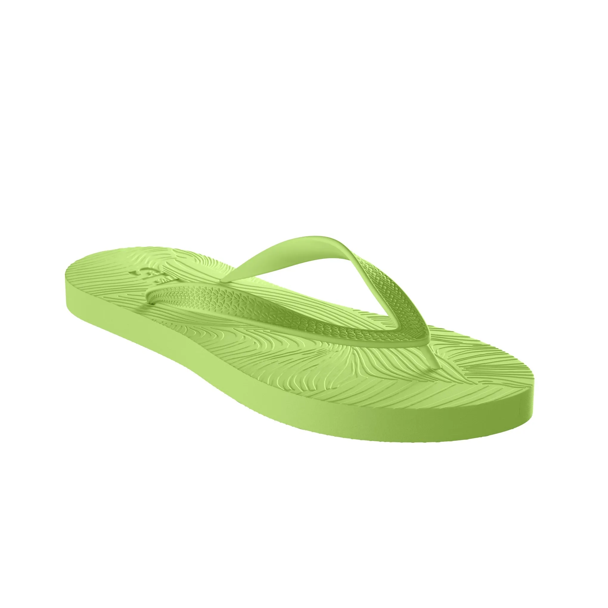 Slim Wide Strap Lime Green Flip Flop