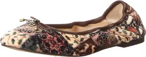Slip Multi Toe Shipping options Supportive Flats Sam Rounded Felicia On Flexible Ballet Edelman Ivory