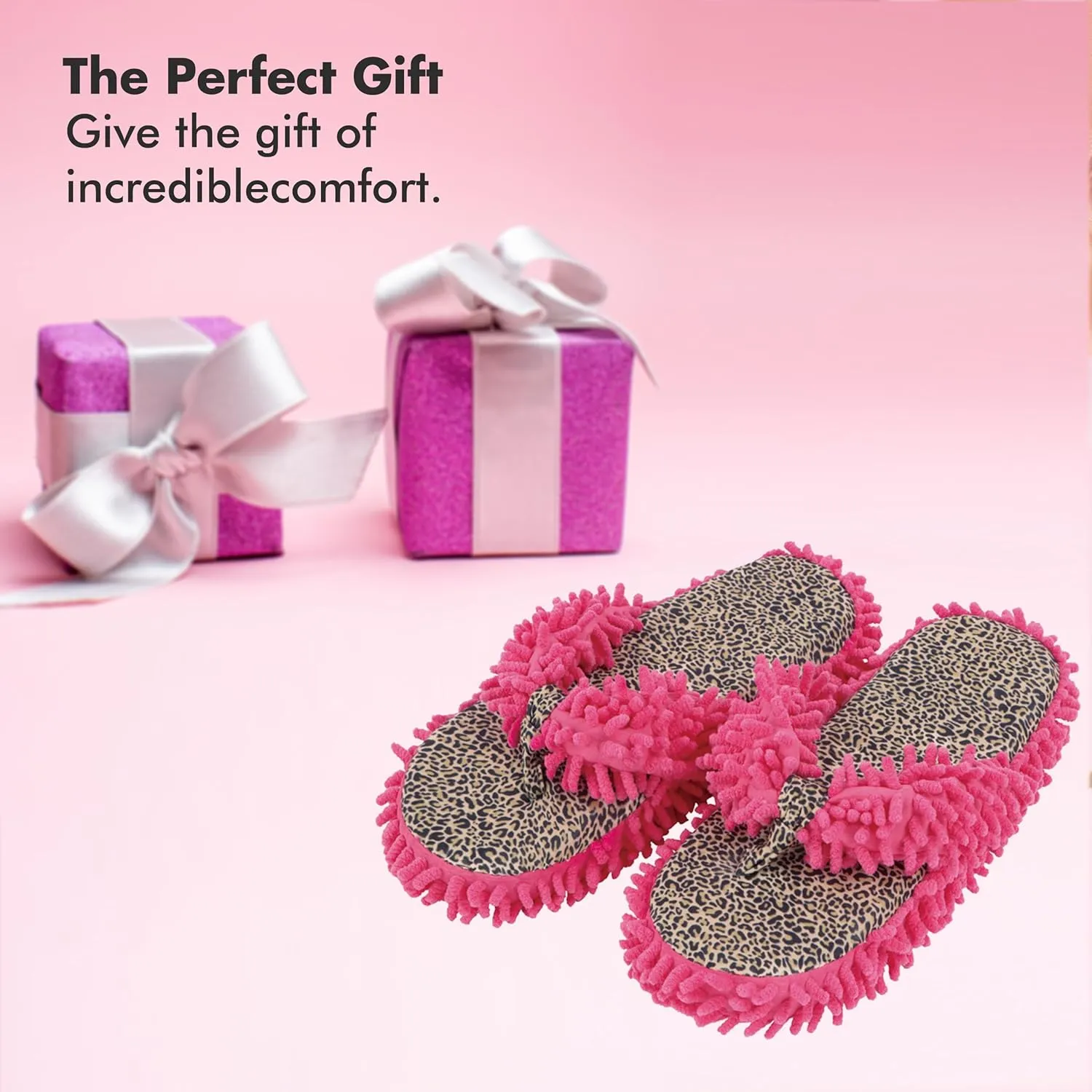 Snoozies Fuzzy Flip Flop Pedicure Slippers for Women Indoor, Washable Fluffy Thong Slippers, Comfortable Open Toe House Slippers Non-Skid Sole, Spa Gifts