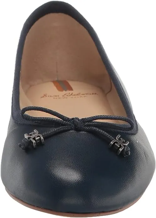 Spring deal On Edelman Slip Navy Flexible Rounded Luxe Ballet Toe Sam Felicia Hudson Flats Top-rated