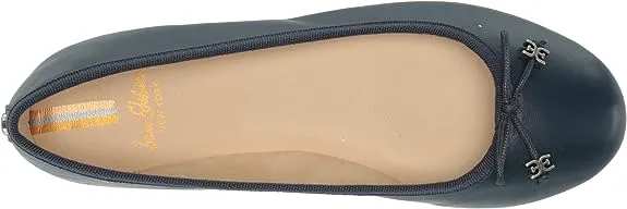 Spring deal On Edelman Slip Navy Flexible Rounded Luxe Ballet Toe Sam Felicia Hudson Flats Top-rated