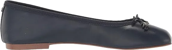Spring deal On Edelman Slip Navy Flexible Rounded Luxe Ballet Toe Sam Felicia Hudson Flats Top-rated