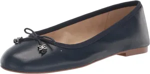 Spring deal On Edelman Slip Navy Flexible Rounded Luxe Ballet Toe Sam Felicia Hudson Flats Top-rated