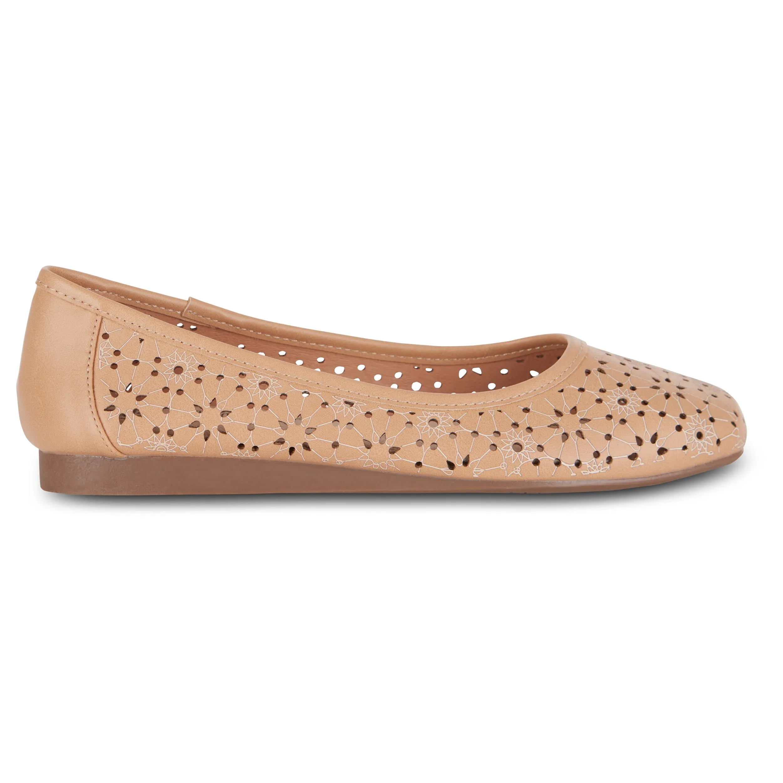 Square Toe Ballet Flat (Priscilla)