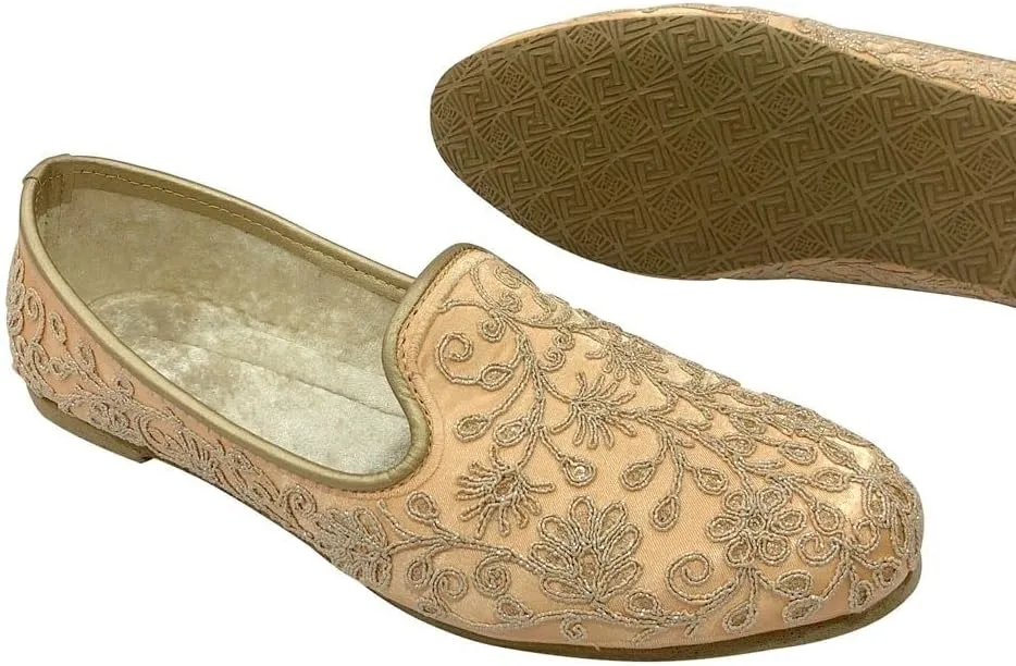 Stop n Style Punjabi Jutti for Mens Wedding Indian Shoes Sherwani Shoe for Men Mojaris Ethnic Flat Juttis