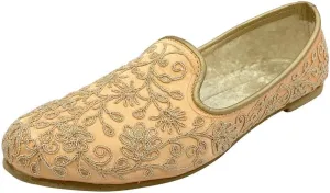 Stop n Style Punjabi Jutti for Mens Wedding Indian Shoes Sherwani Shoe for Men Mojaris Ethnic Flat Juttis