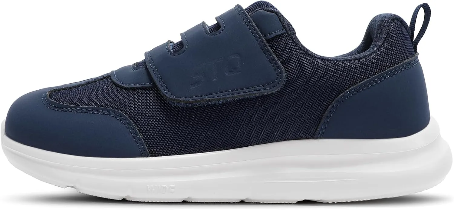 STQ Wide Toe Box Shoes Wome, Hook and Loop Orthopedic Walking Shoe for Seniors, Bunions, Plantar Fasciitis, Hammertoes, Swollen Feet