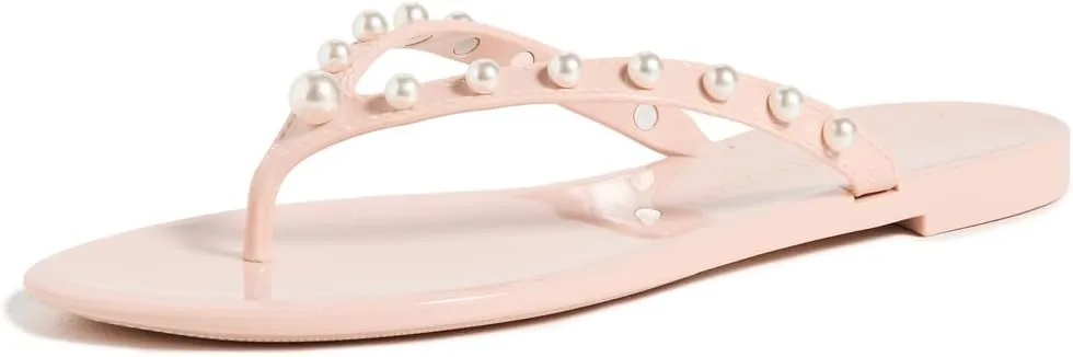 Stuart Weitzman Women's Goldie Jelly Flip Flops