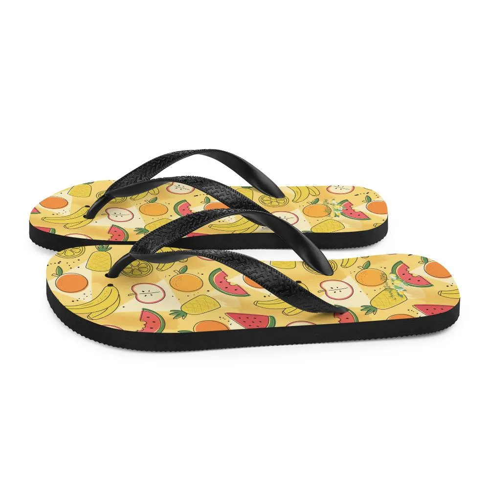 Summer Fruits Flip-Flops