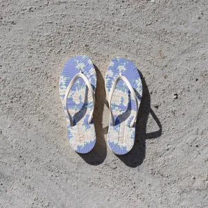 Tapered Blue Tie Dye Flip Flop