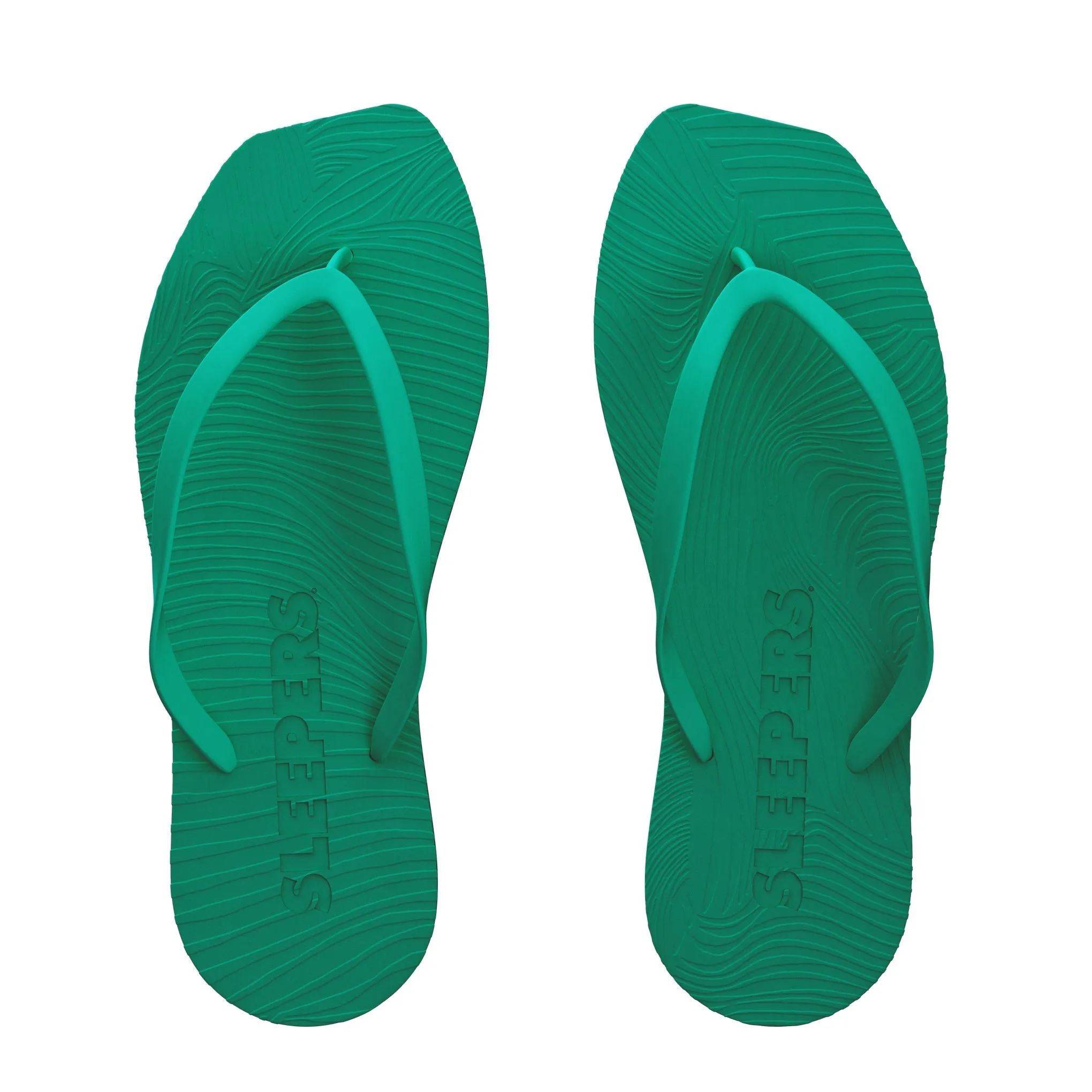 Tapered Emerald Green Flip Flop