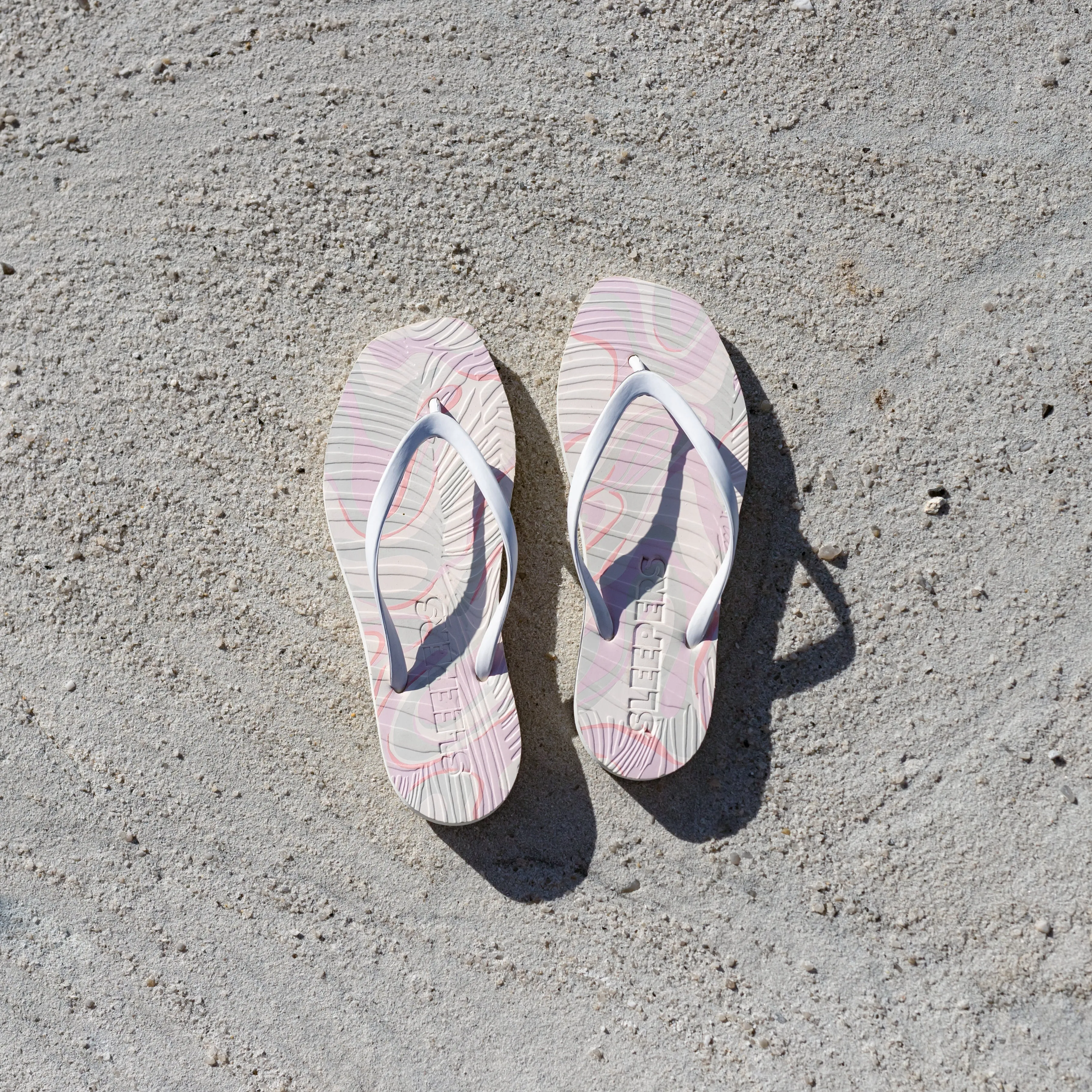 Tapered Pink Swirl Flip Flop