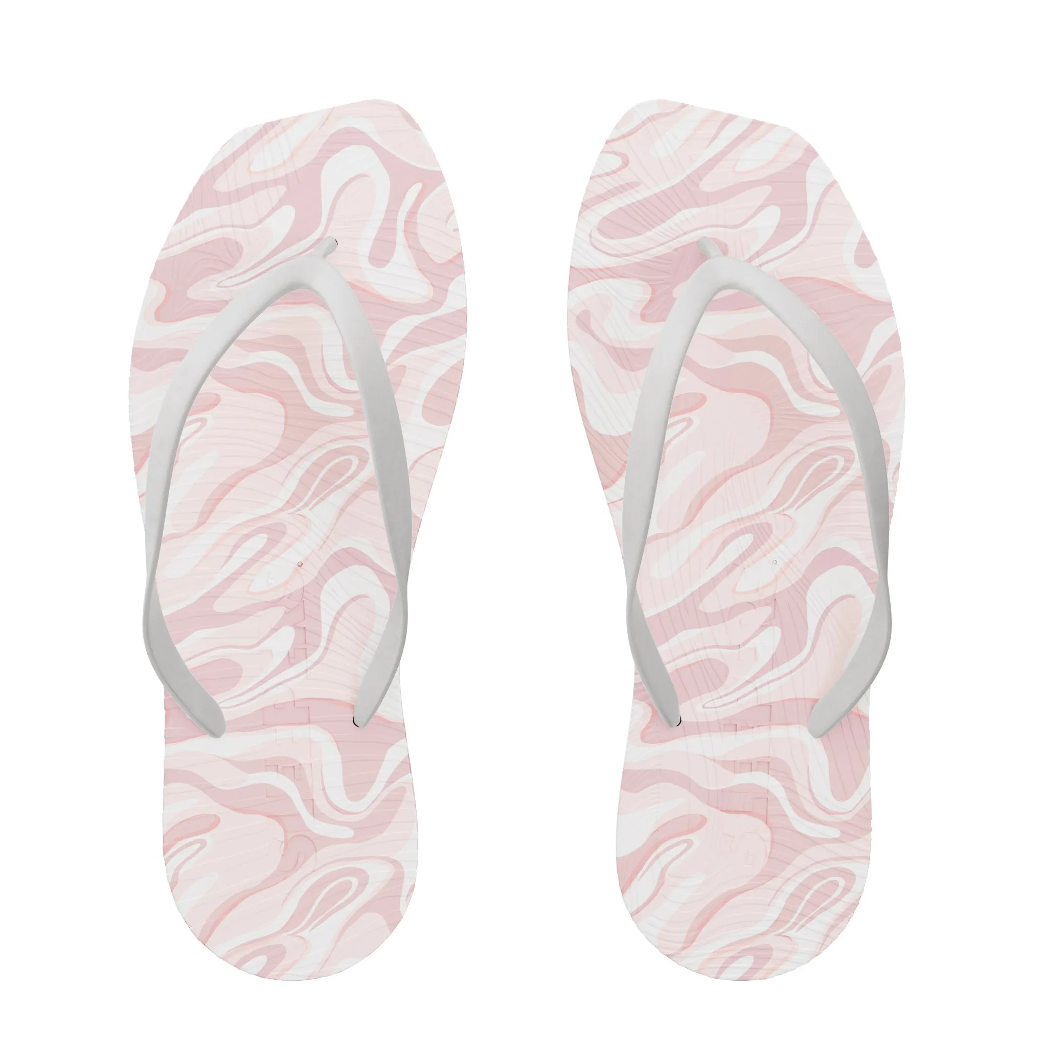 Tapered Pink Swirl Flip Flop
