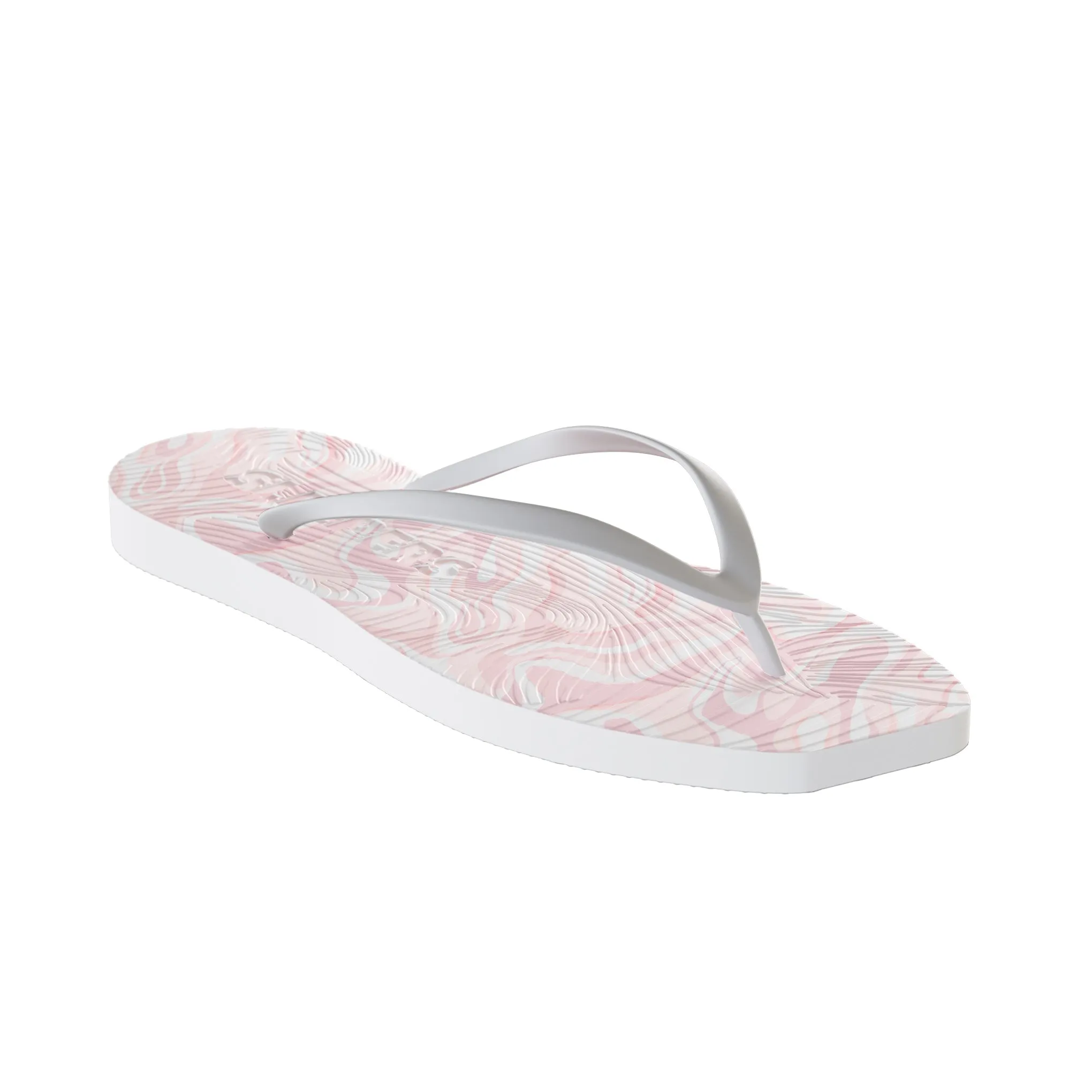 Tapered Pink Swirl Flip Flop