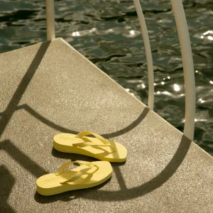 Tapered Platform Mellow Yellow Flip Flop