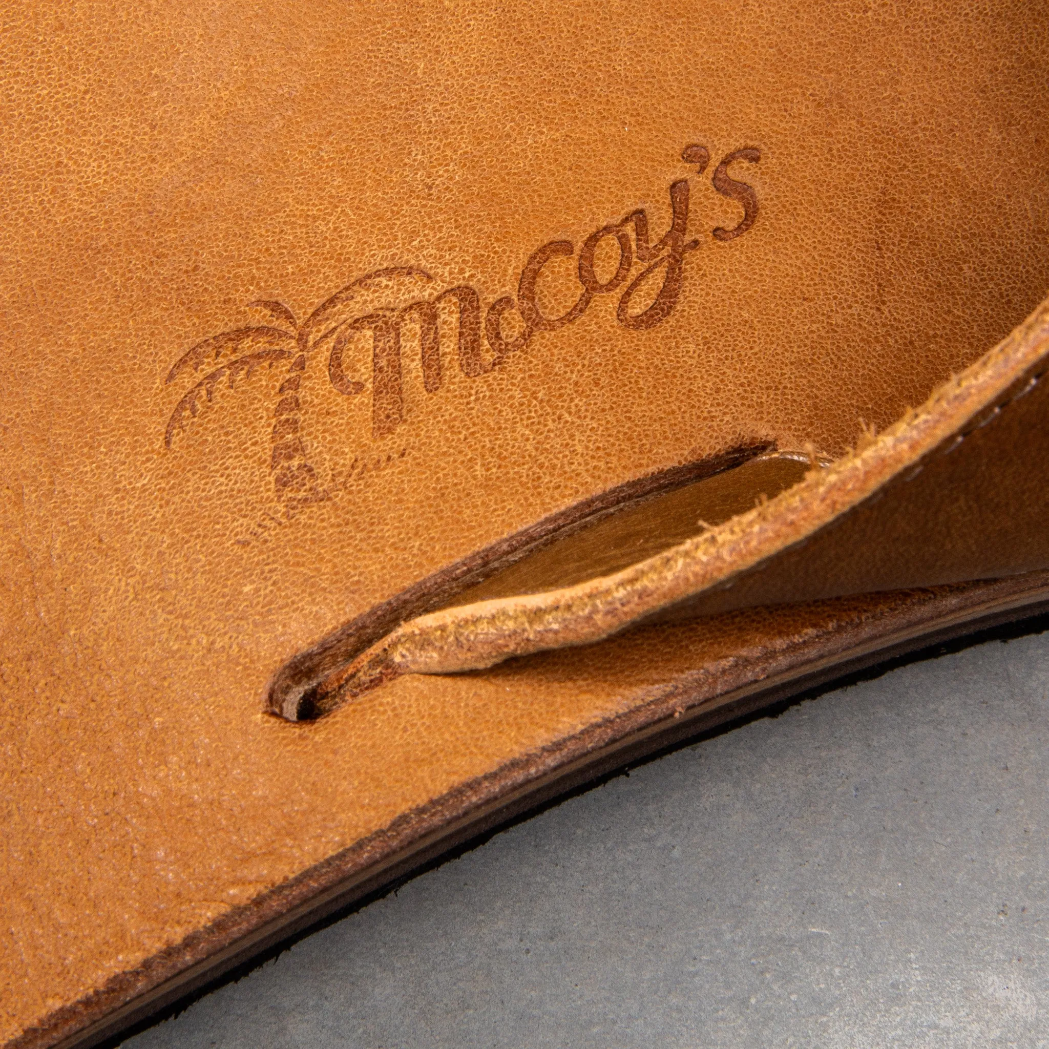 The Real McCoy's Leather Arched Sandal Raw Sienna