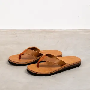 The Real McCoy's Leather Arched Sandal Raw Sienna