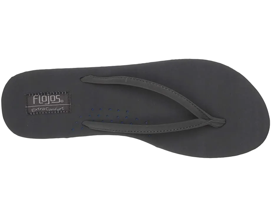 Thong Flojos Clean-lined 2.0 Flops Slip Slide On Sandals Vintage Holiday markdown Flip Charcoal Fiesta Flat