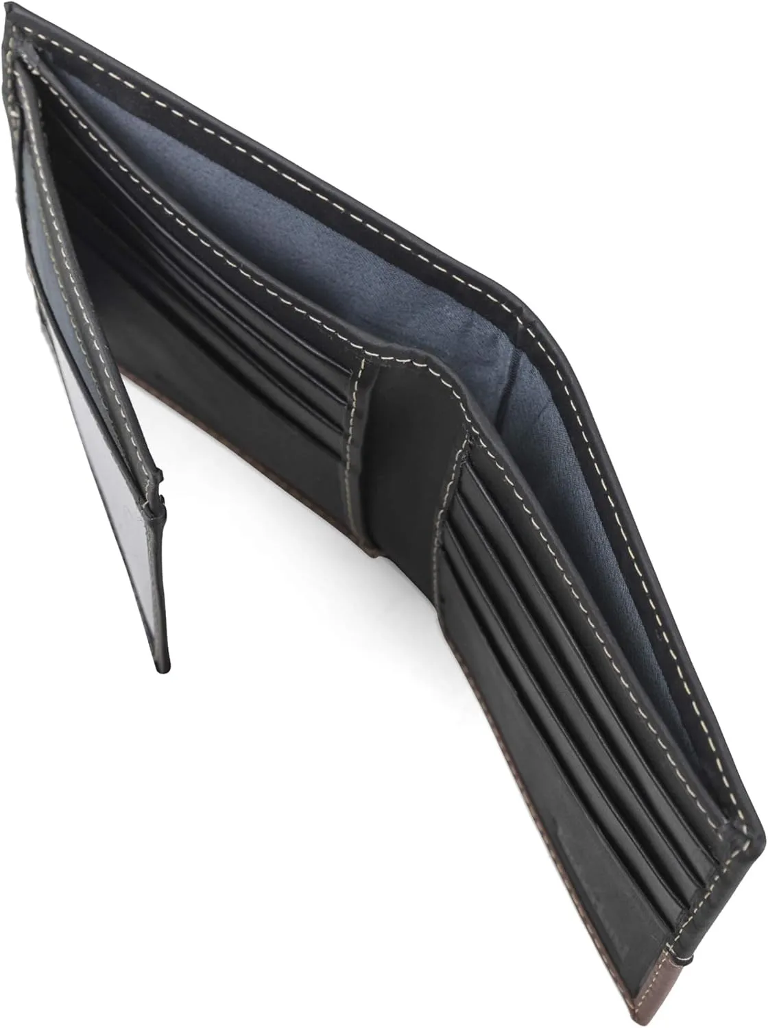 Timberland Men's Leather Passcase Trifold Wallet Hybrid