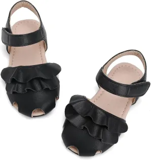 Toddler Girls Sandals Closed Toe Dress Flat Shoes Summer Sandals for Baby Little Kids Girl