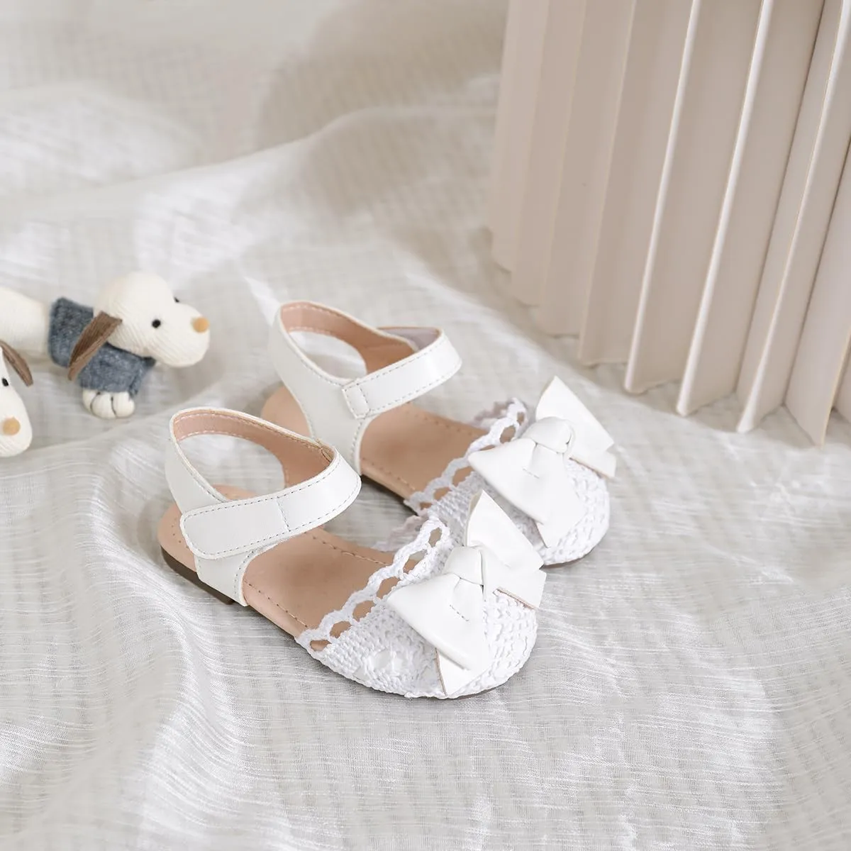 Toddler Girls Sandals Closed Toe Dress Flat Shoes Summer Sandals for Baby Little Kids Girl
