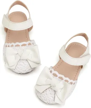 Toddler Girls Sandals Closed Toe Dress Flat Shoes Summer Sandals for Baby Little Kids Girl