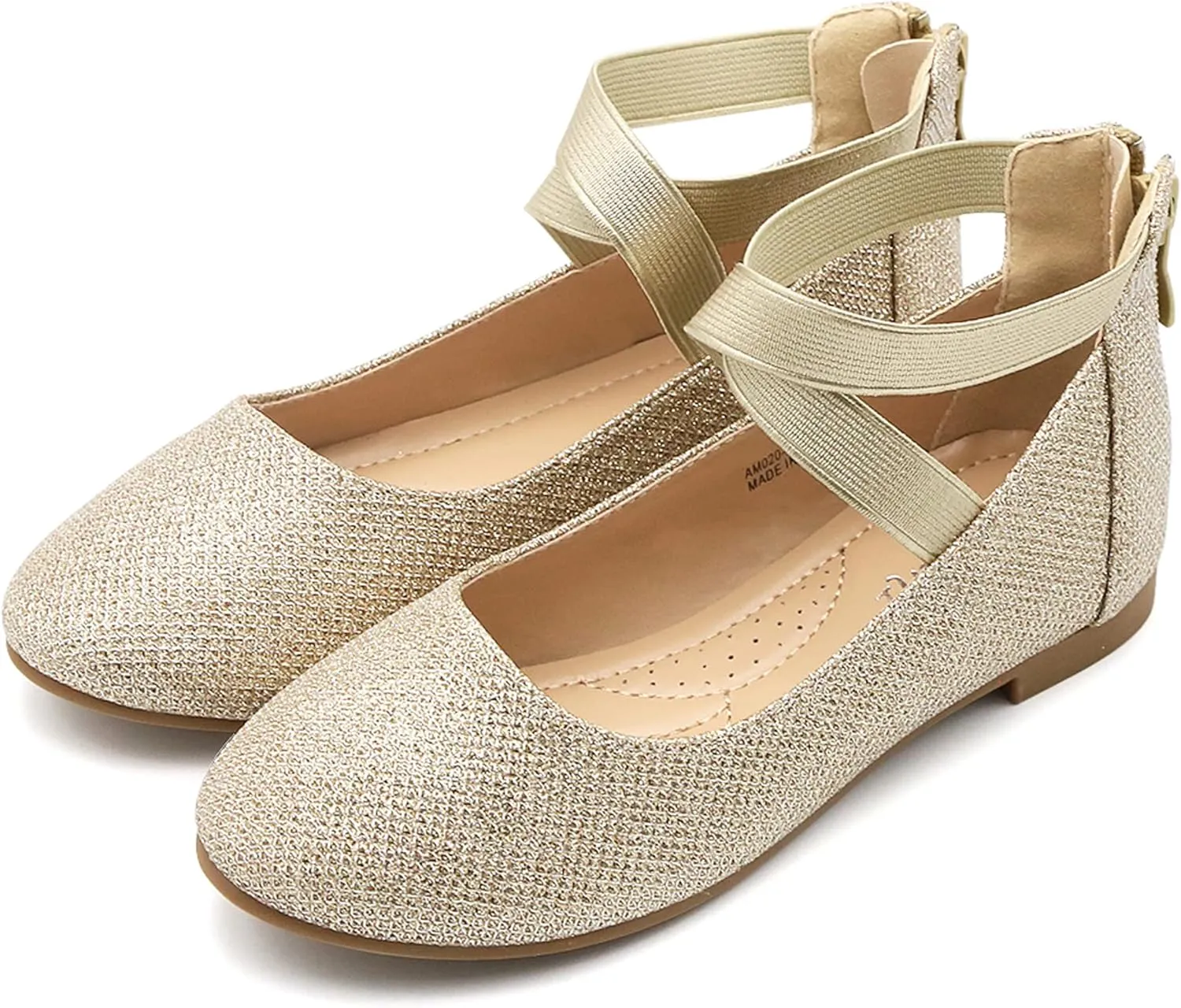 Toddler Little Girl Mary Jane Dress Shoes - Ballet Flats for Girl Party School Wedding Shoes