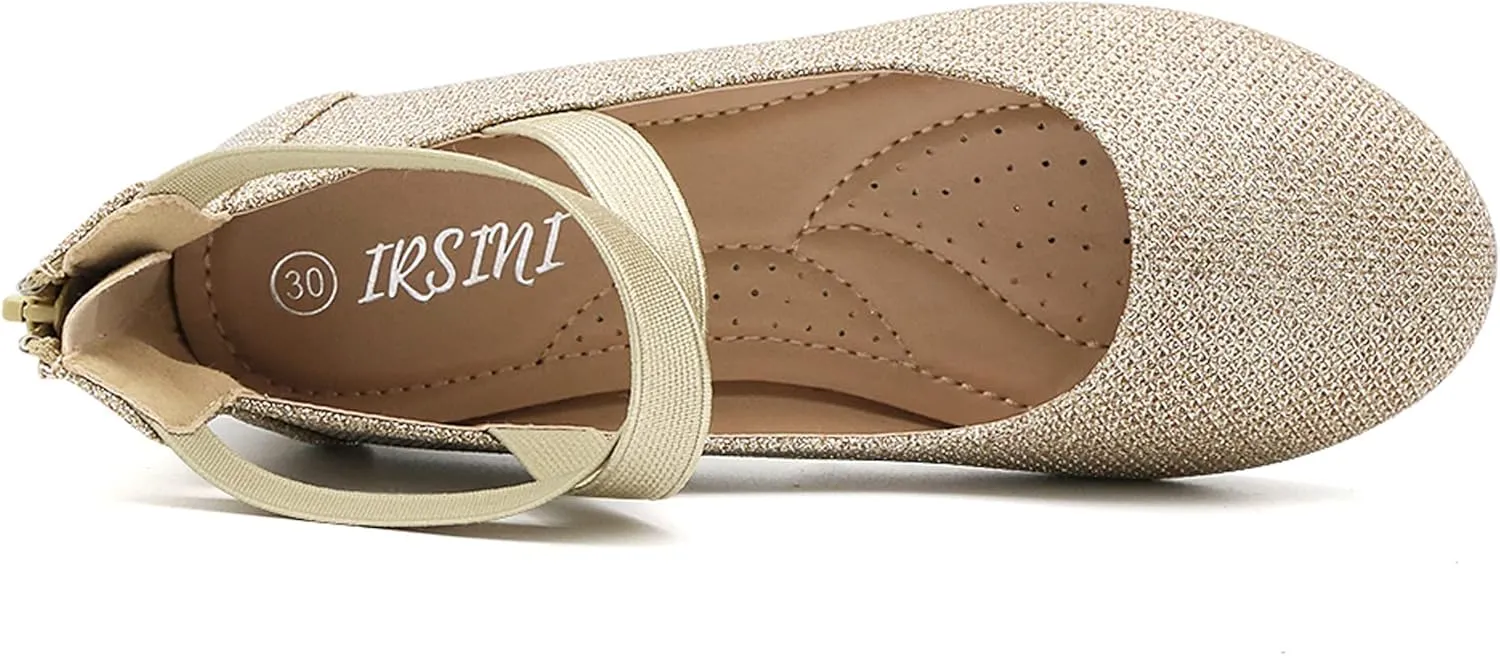 Toddler Little Girl Mary Jane Dress Shoes - Ballet Flats for Girl Party School Wedding Shoes
