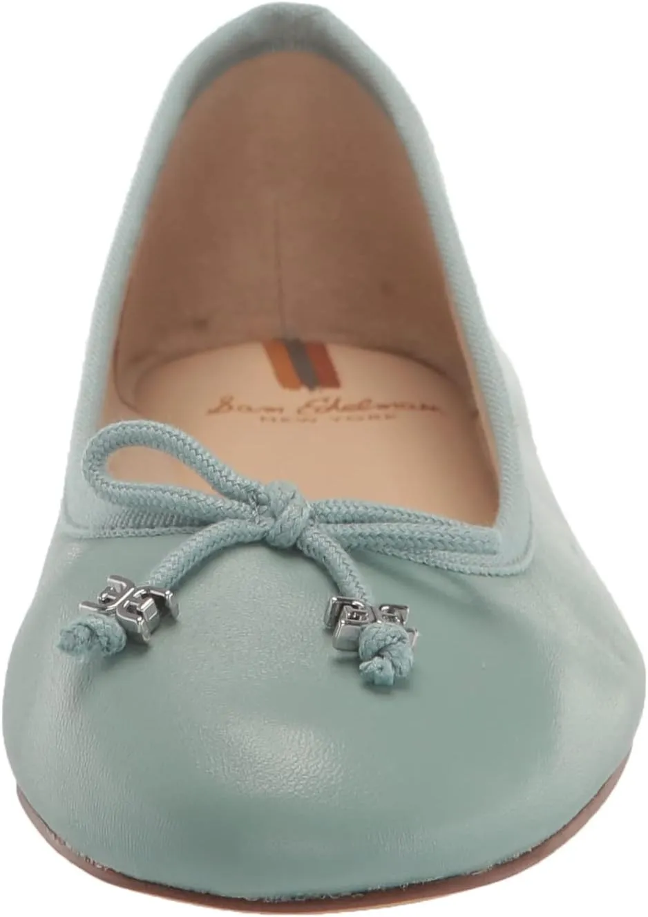 Toe Slip Edelman Knowledgeable Tide Blue Sam Flats On Ballet Rounded Secure packaging Luxe Felicia Flexible