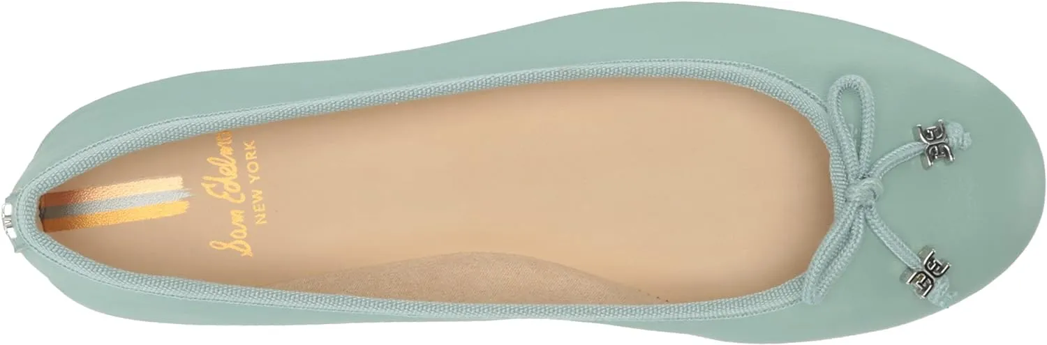 Toe Slip Edelman Knowledgeable Tide Blue Sam Flats On Ballet Rounded Secure packaging Luxe Felicia Flexible
