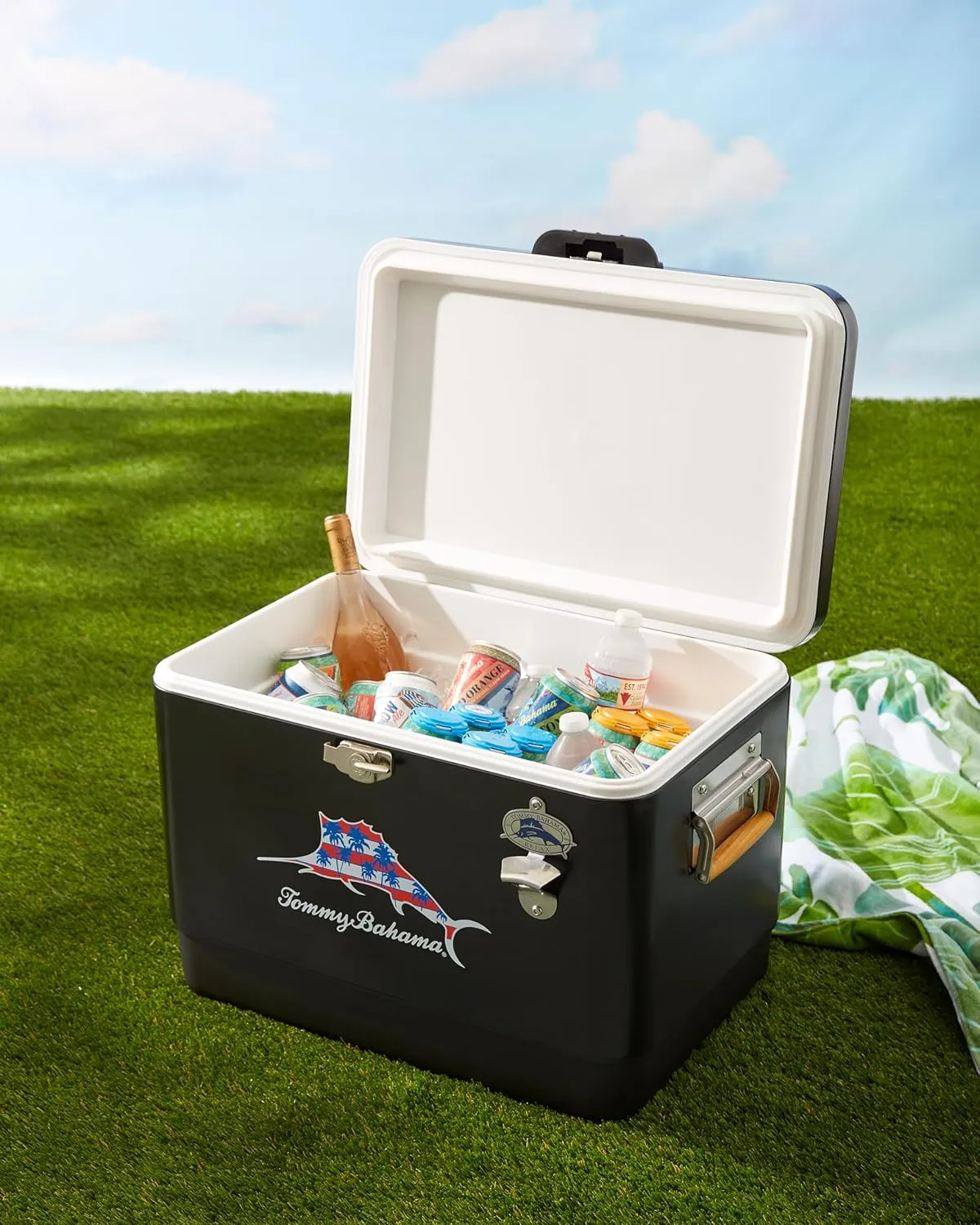 Tommy Bahama 54 Quart Portable Cooler with Bottle Opener