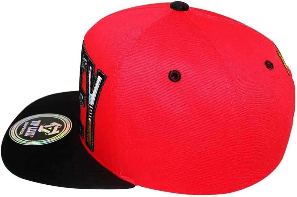 TOP Level Men's Adjustable Cotton Snapback Cap 6 (Various Unique Hat Designs Available)