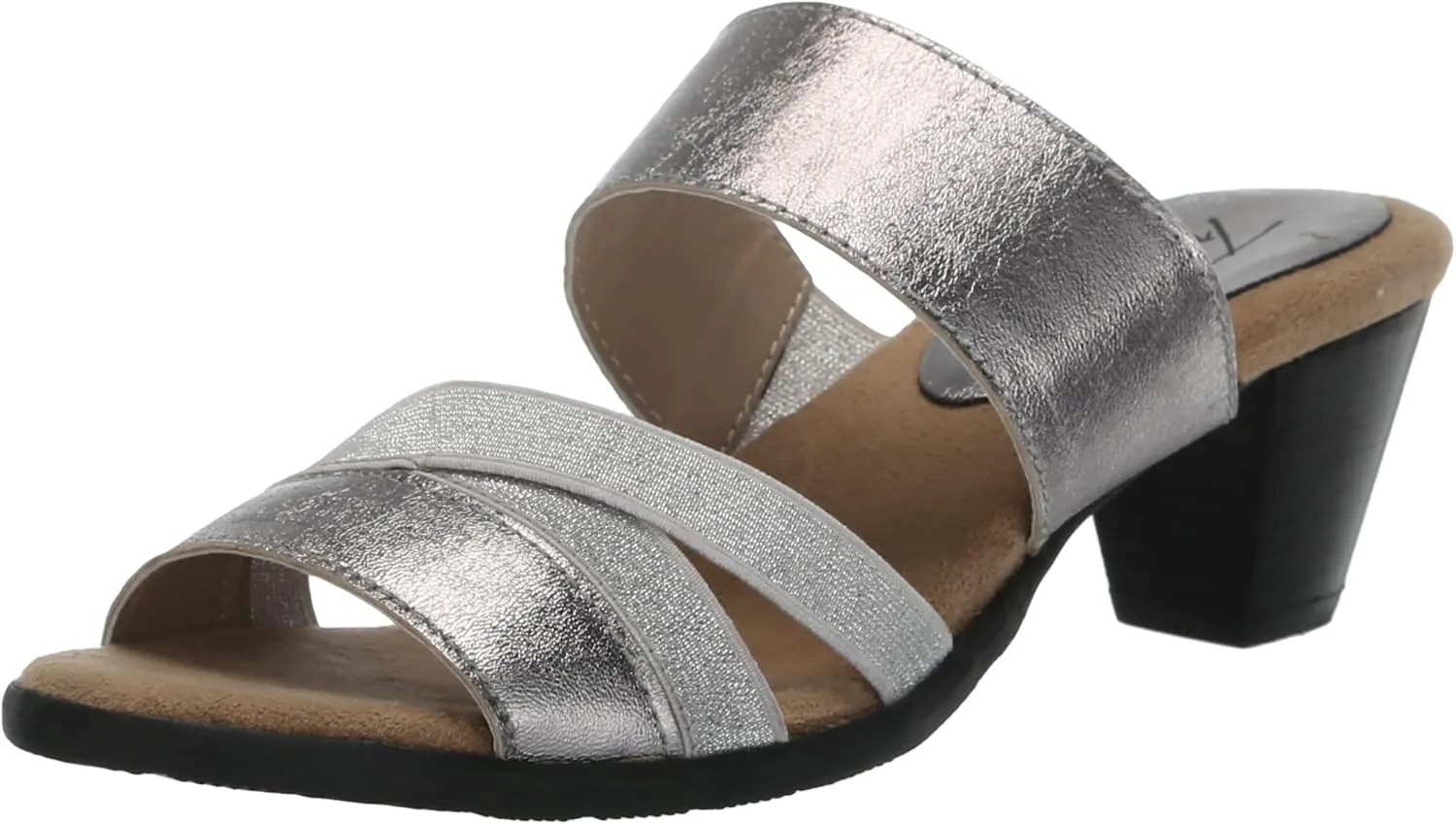 Trotters Women's Sandal Mule, Pewter MET, 6