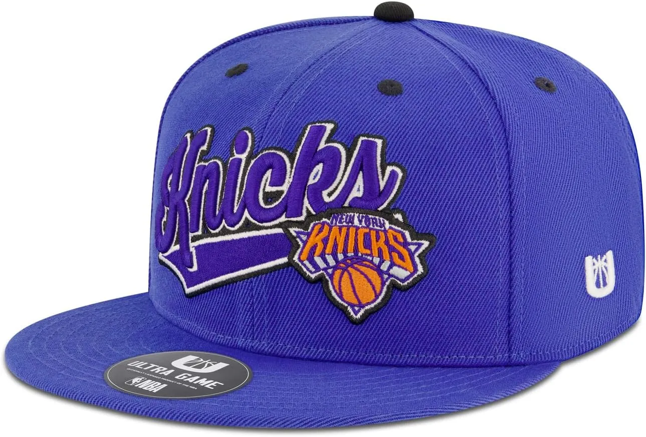 Ultra Game Youth NBA Official 8-20 Snap Back 3D Embroidered Team Logo Baseball Cap Hat