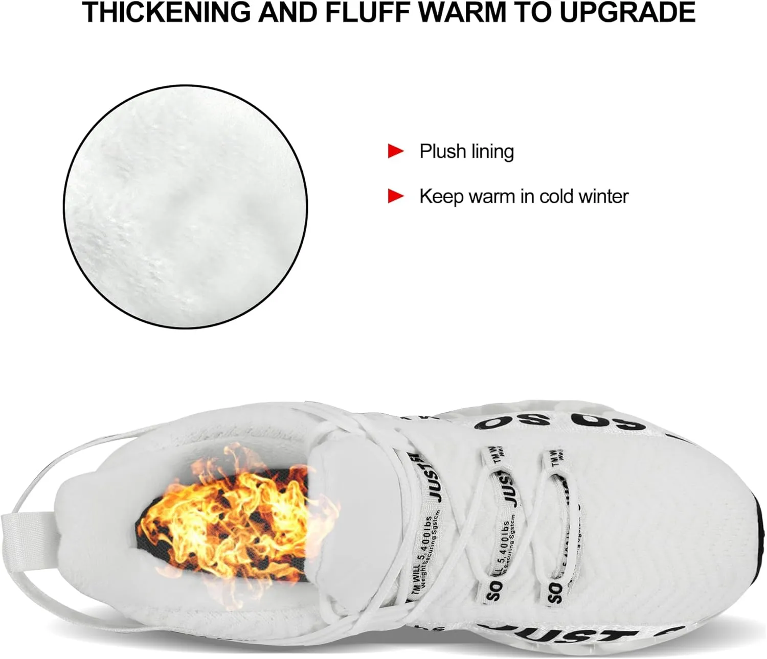 UMYOGO Womens Winter Walking Tennis Shoes - Slip On Memory Foam Lightweight Casual Sneakers for Work
